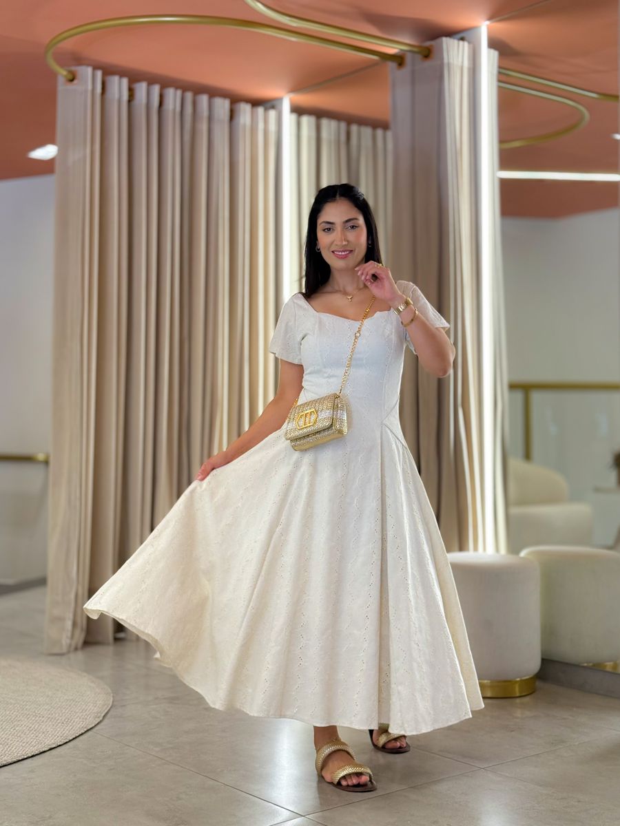 Vestido Camila Areia