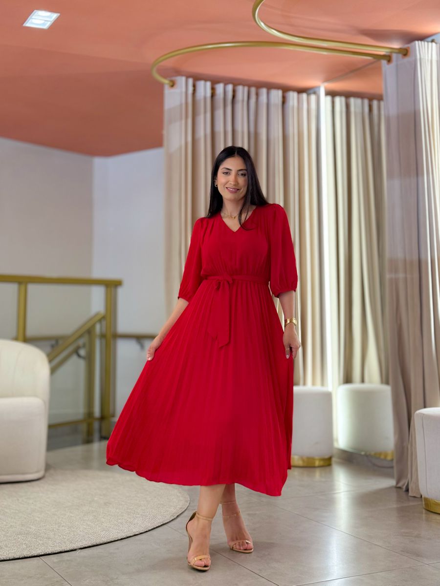 Vestido Eduarda Vermelho