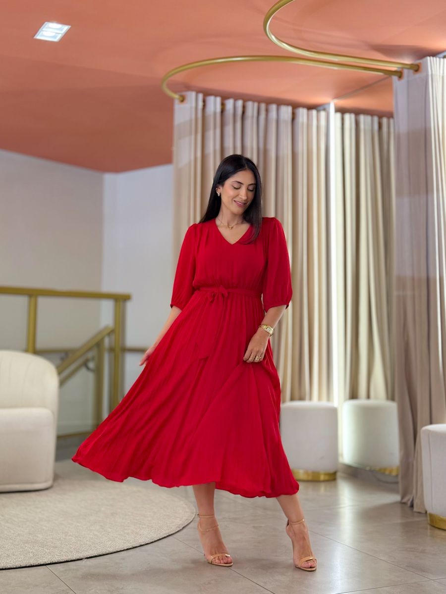 Vestido Eduarda Vermelho