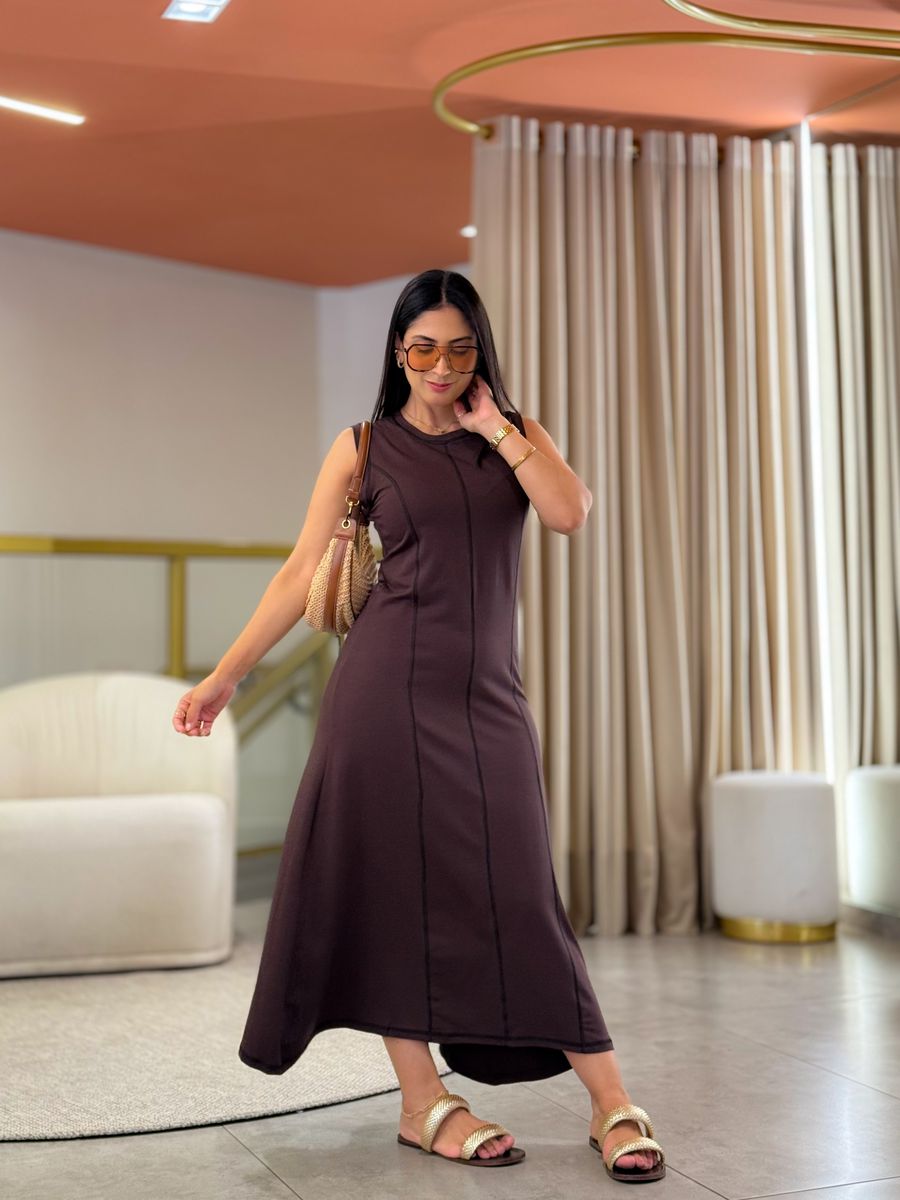 Vestido Katarine Marrom