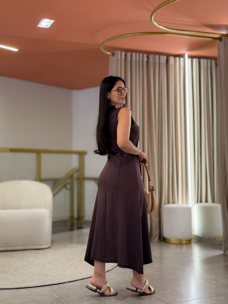 Vestido Katarine Marrom