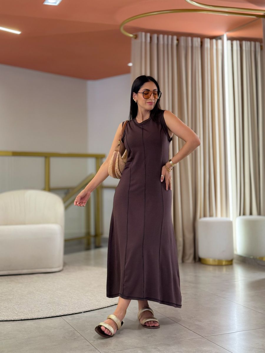 Vestido Katarine Marrom