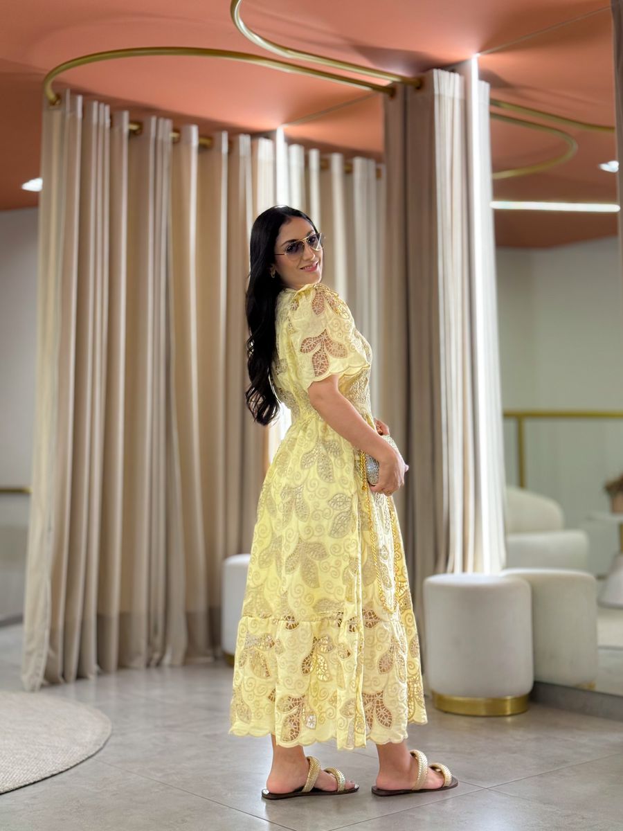 Vestido Nivia Amarelo