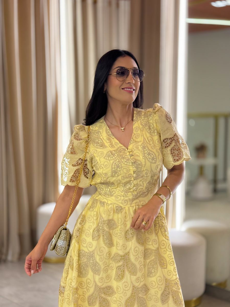 Vestido Nivia Amarelo