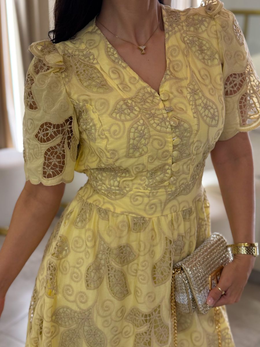 Vestido Nivia Amarelo
