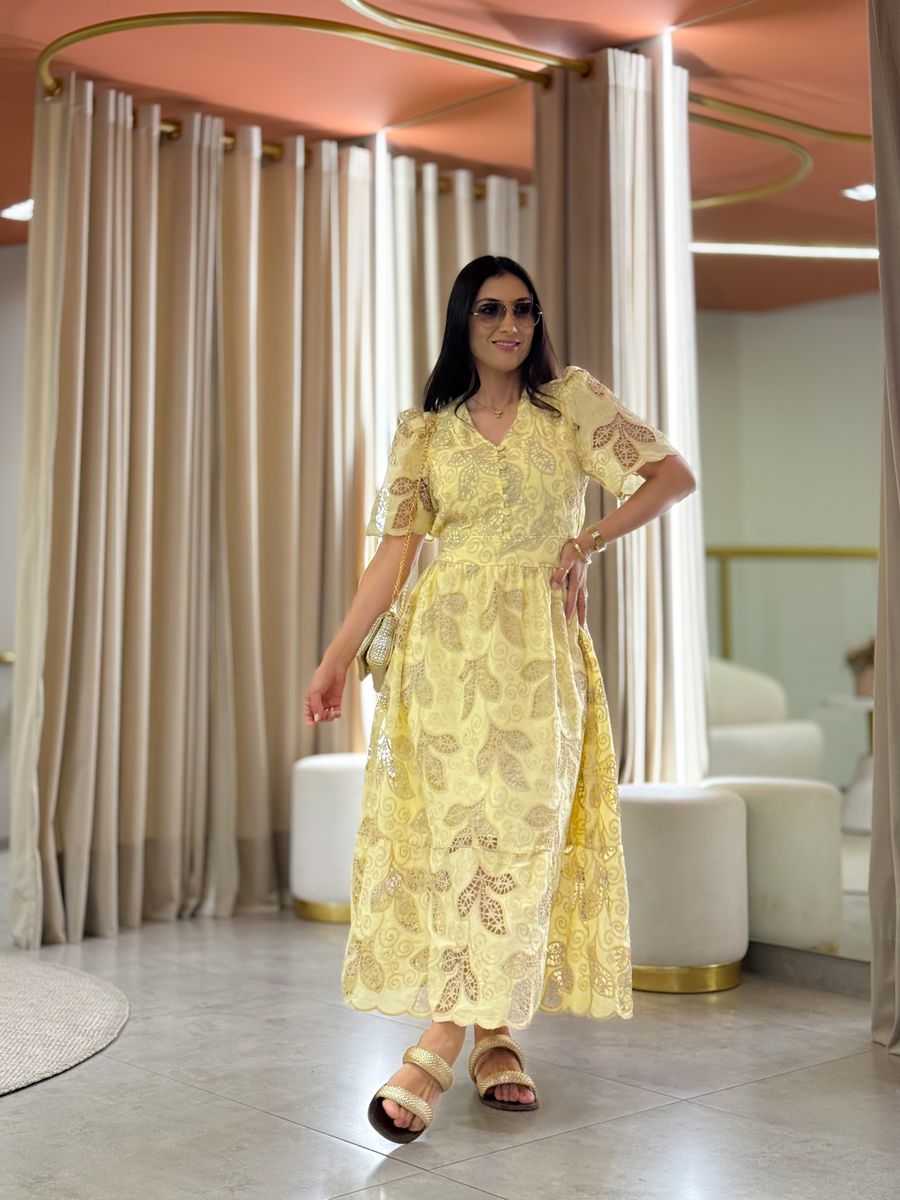 Vestido Nivia Amarelo