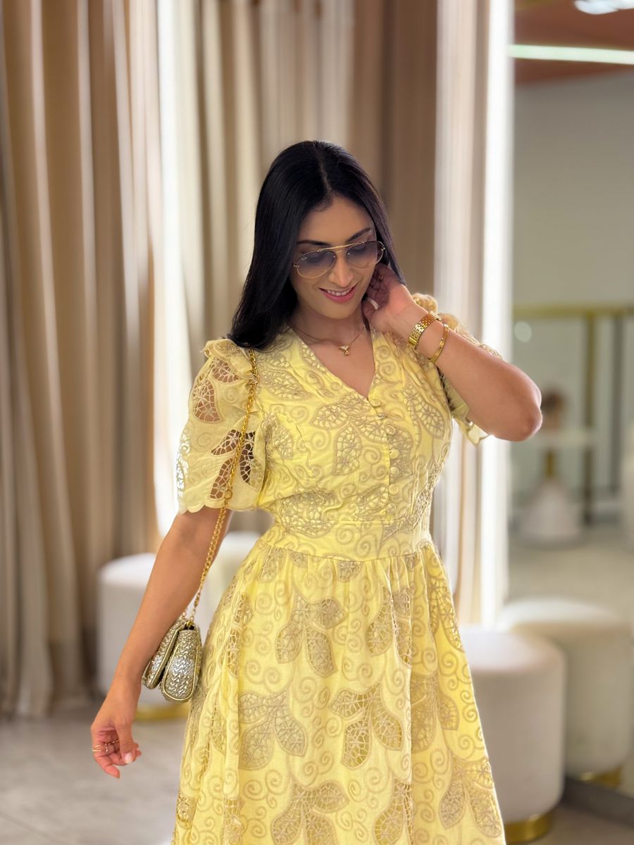 Vestido Nivia Amarelo