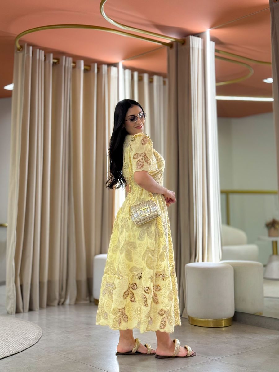 Vestido Nivia Amarelo