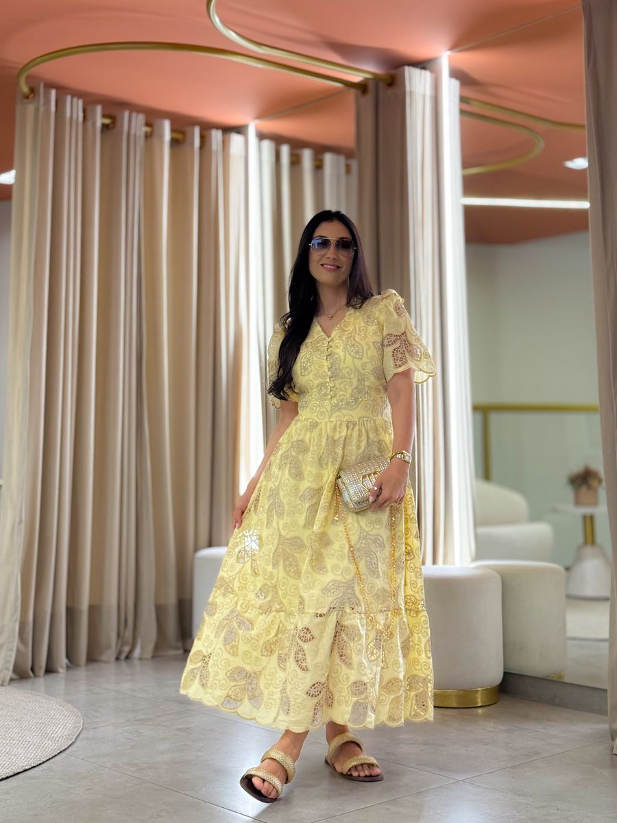 Vestido Nivia Amarelo