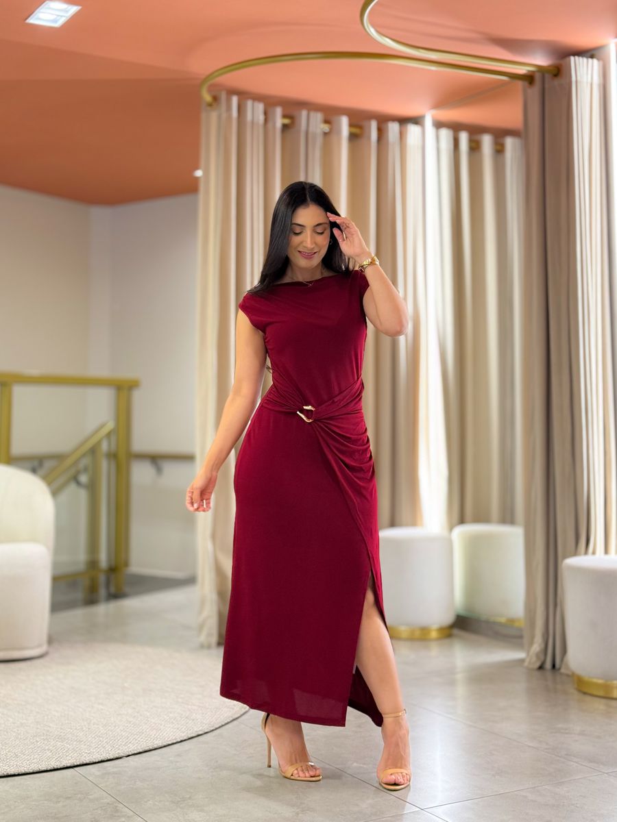 Vestido Romana Vinho