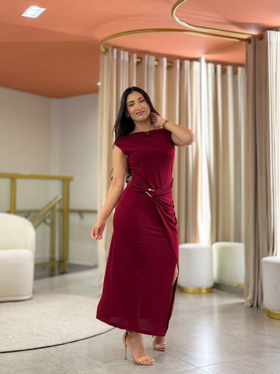 Vestido Romana Vinho