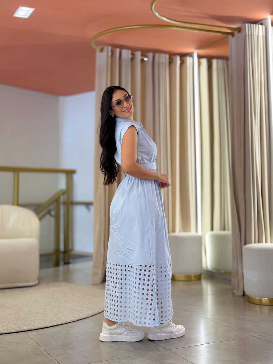 Vestido Isabele Azul Bebe