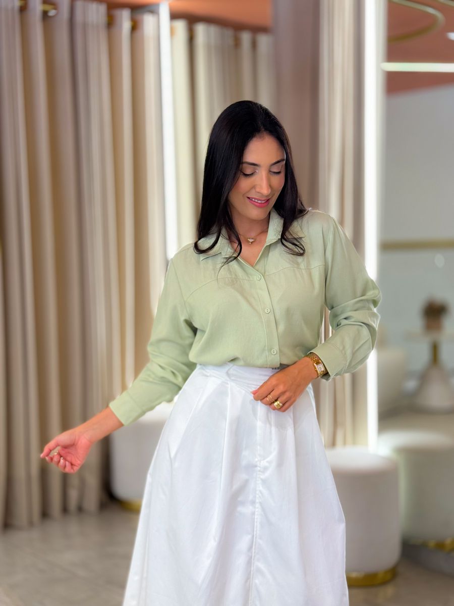 Camisa Mari Verde Pistache