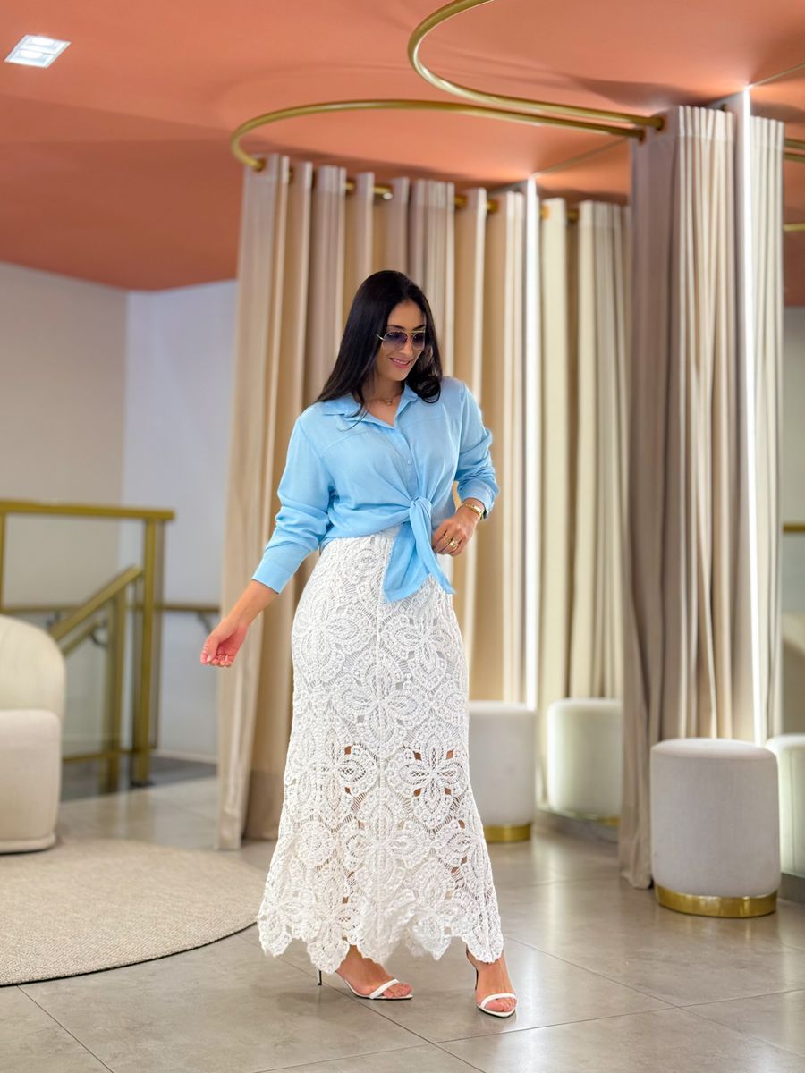 Camisa Mari Azul Bebe