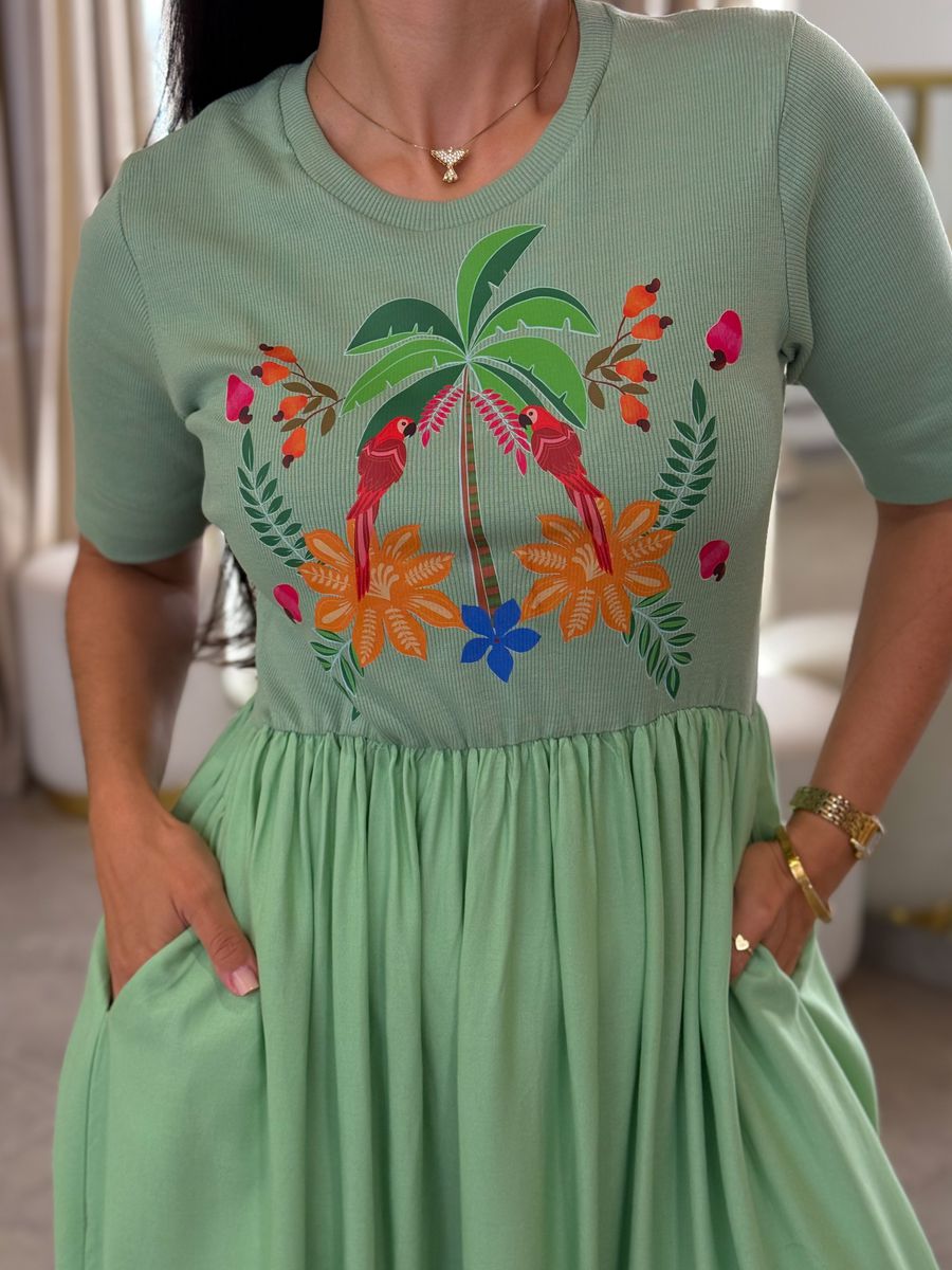 Vestido Kiara Verde Oliva