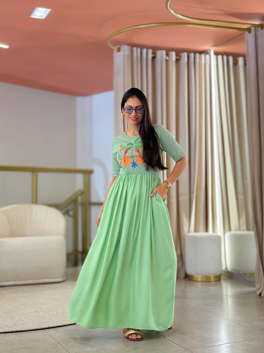 Vestido Kiara Verde Oliva