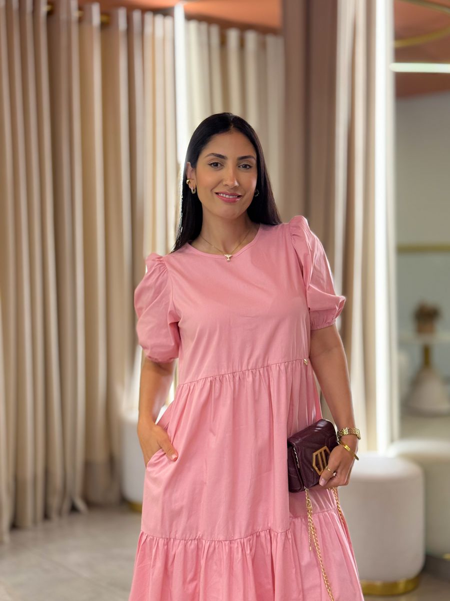 Vestido Zara Rosa