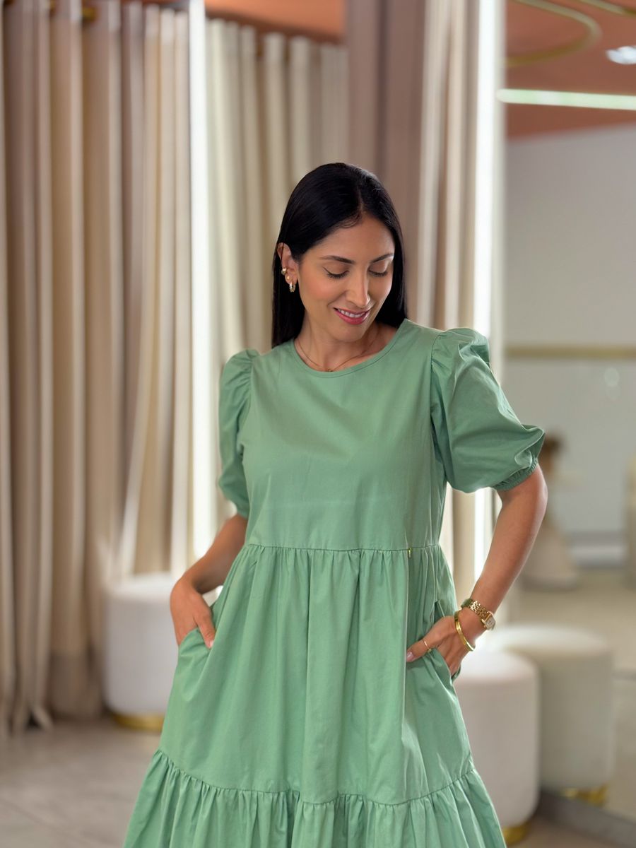 Vestido Zara Verde