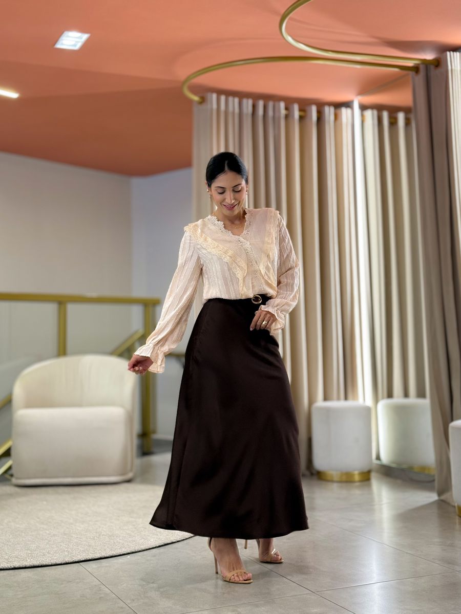 Saia Juliana Marrom