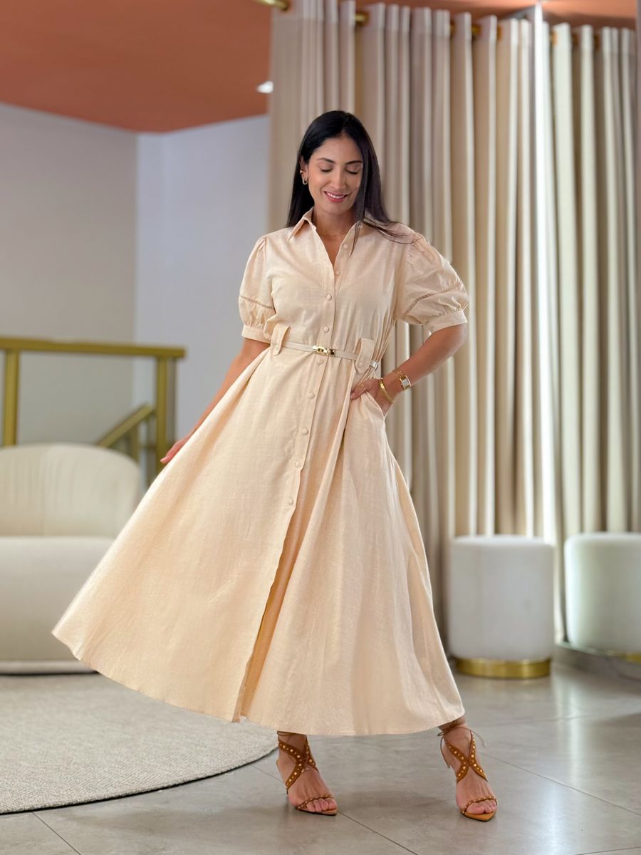 Vestido Rebeca Creme