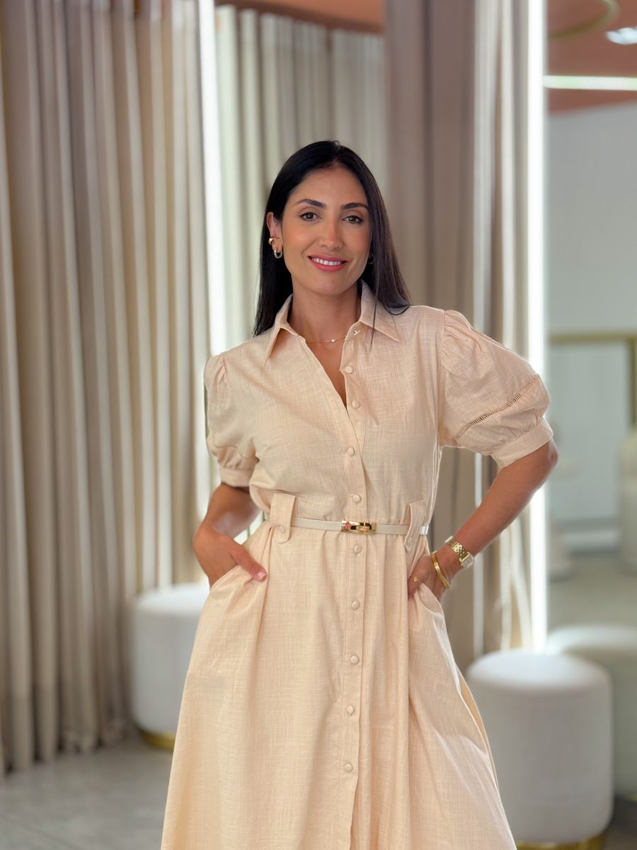 Vestido Rebeca Creme