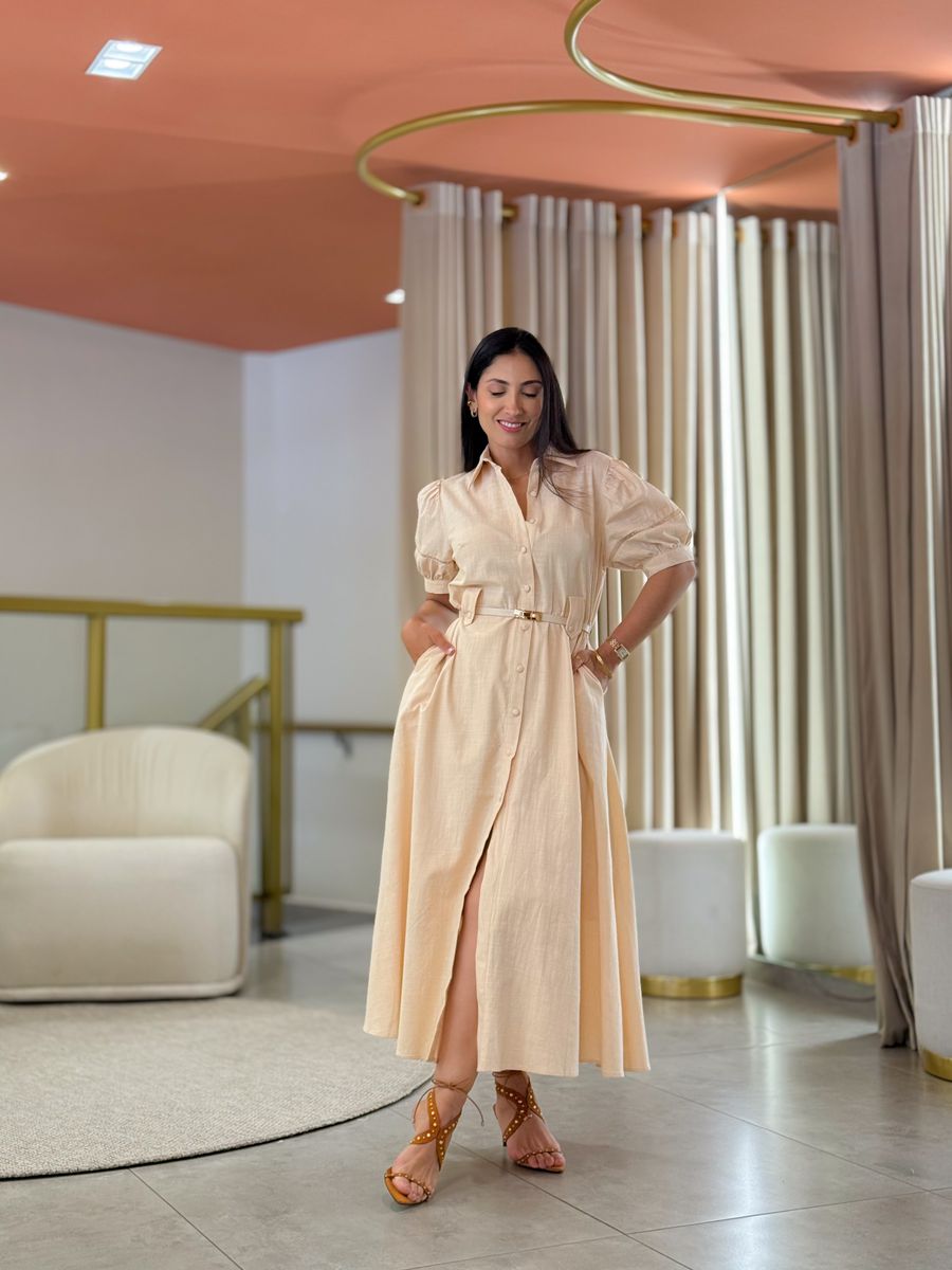 Vestido Rebeca Creme