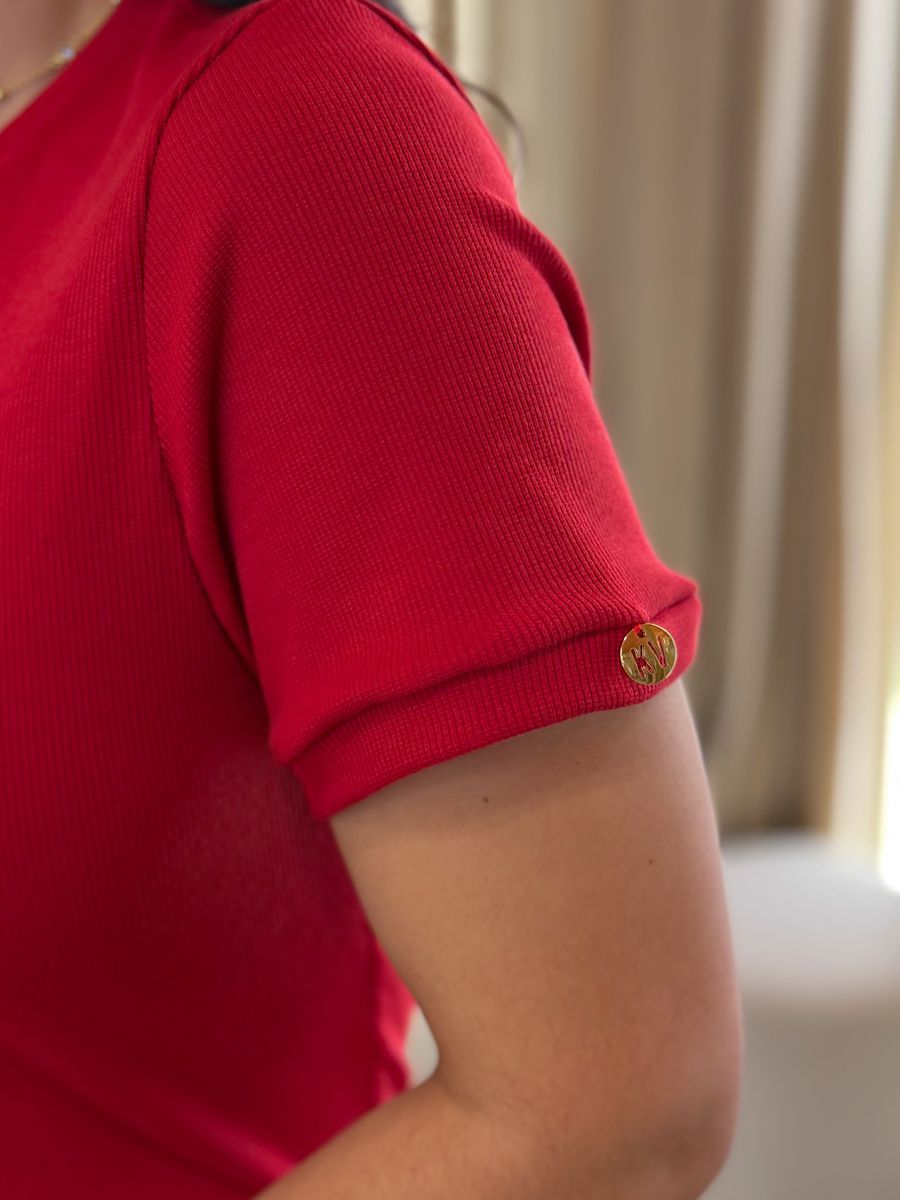 Vestido Tubinho Vermelho