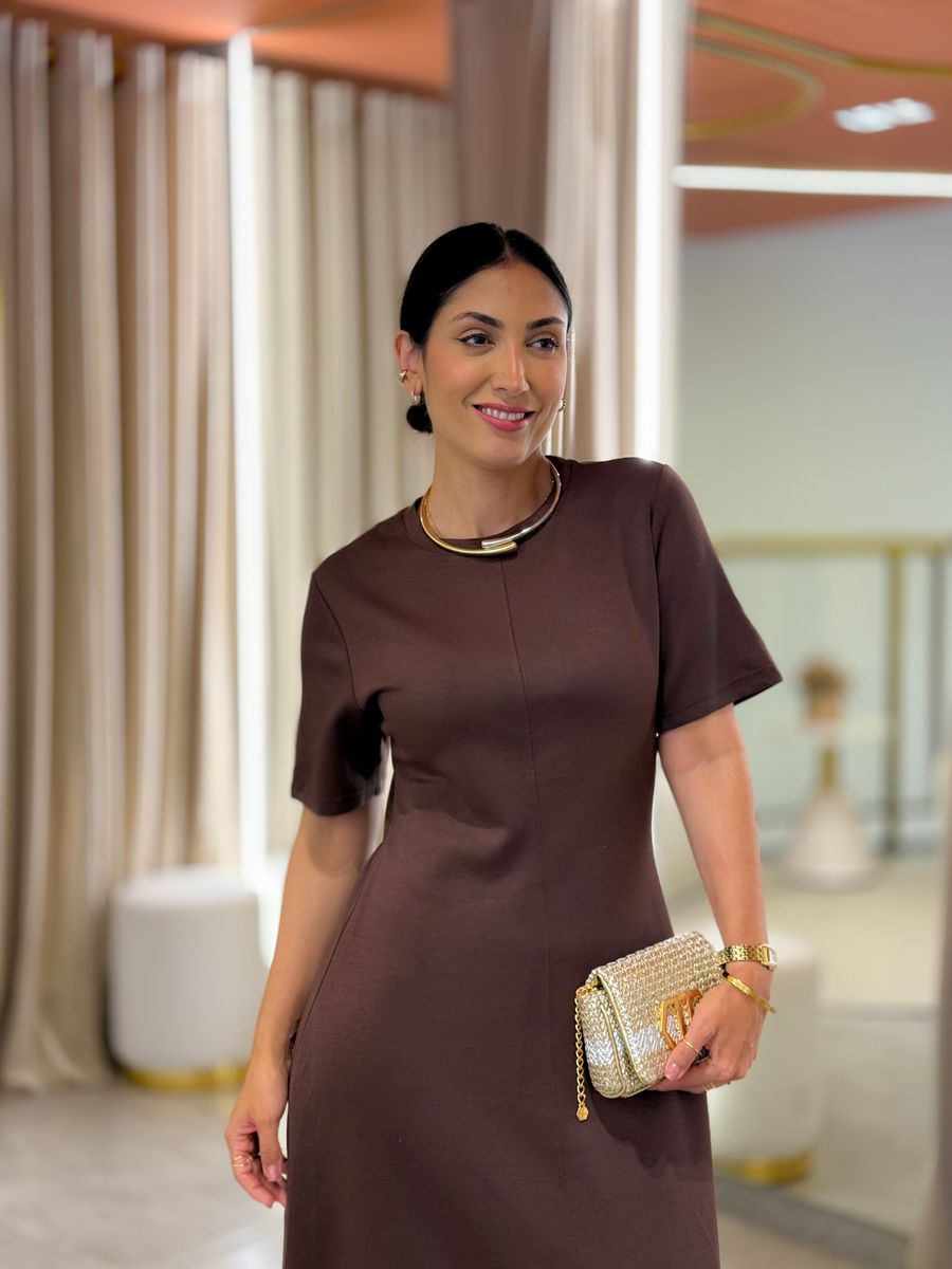 Vestido Clara Marrom