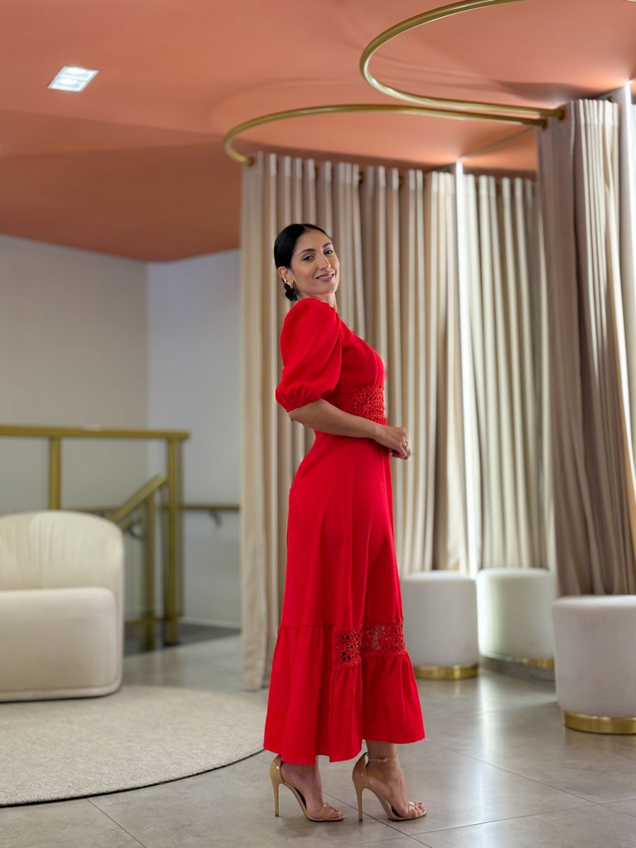 Vestido Betina Vermelho