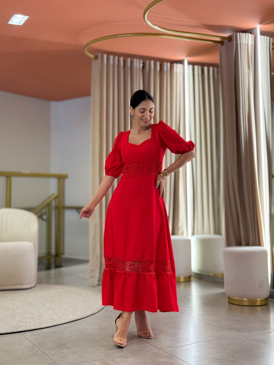 Vestido Betina Vermelho