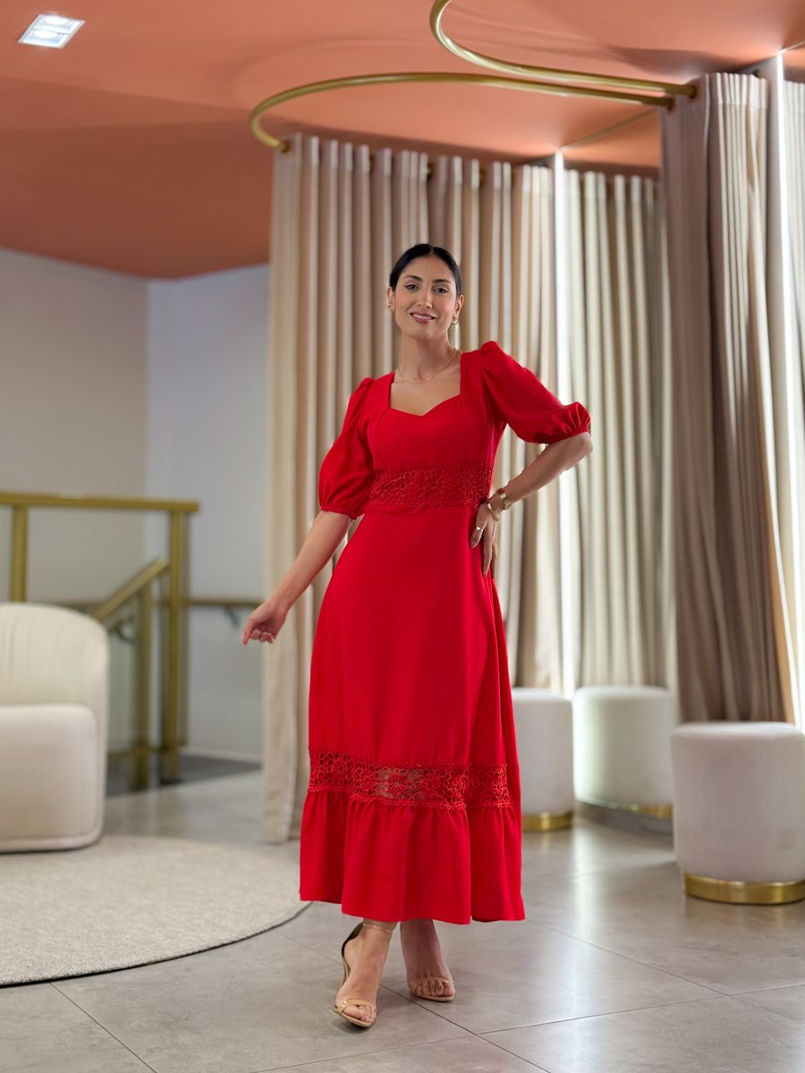 Vestido Betina Vermelho