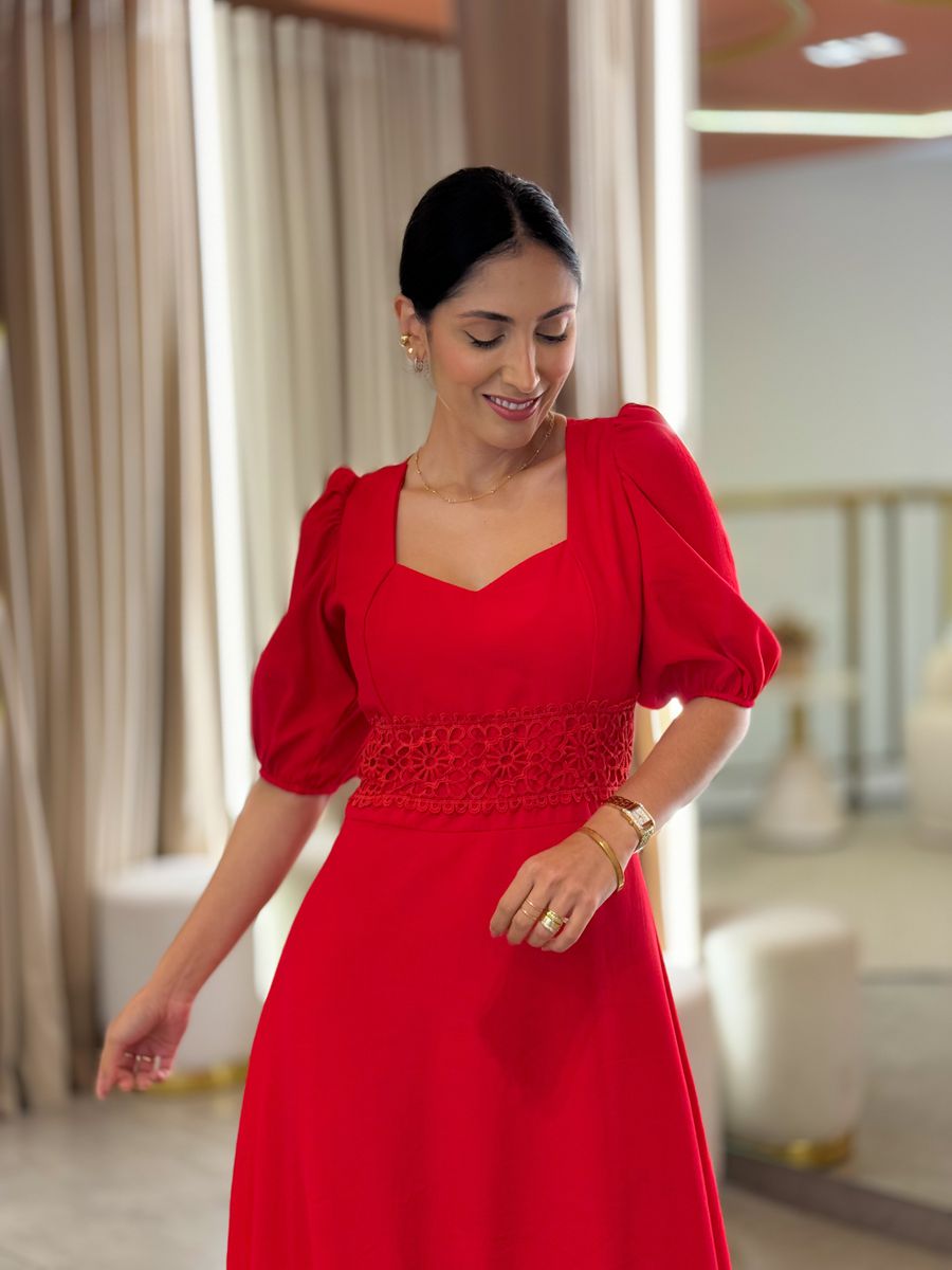 Vestido Betina Vermelho