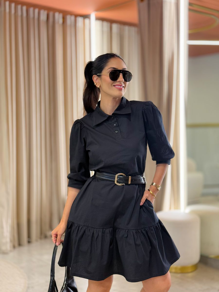 Vestido Francine Preto