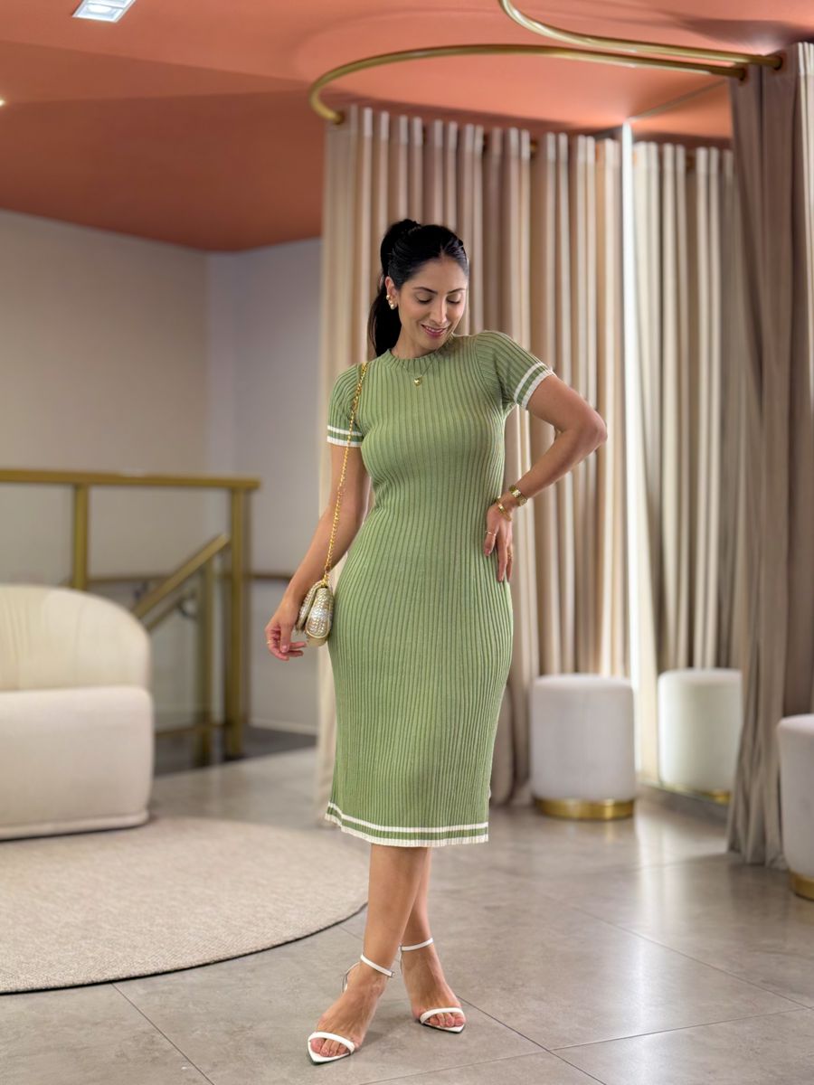 Vestido Gabriela Verde Oliva