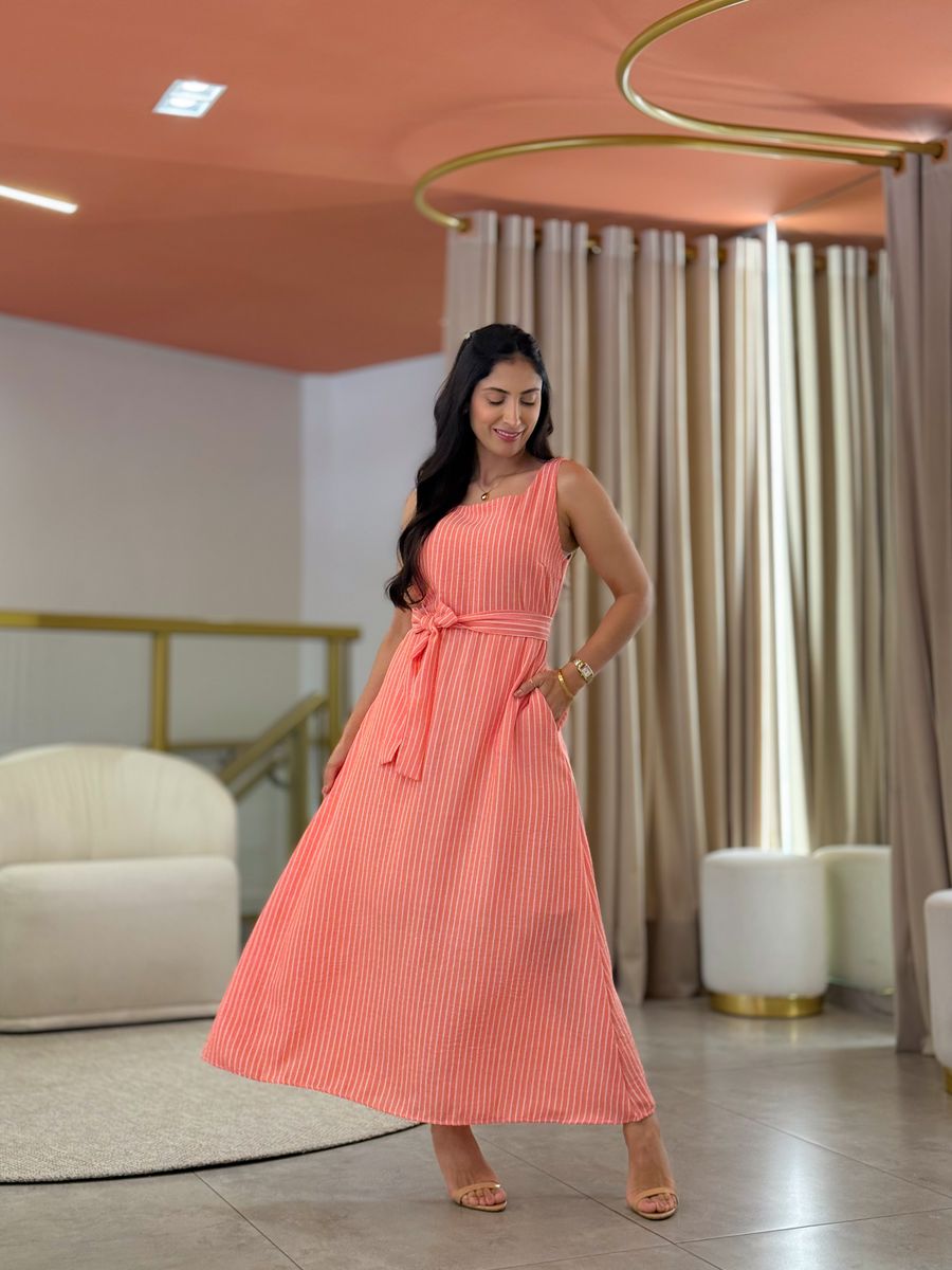 Vestido Vivi Salmão