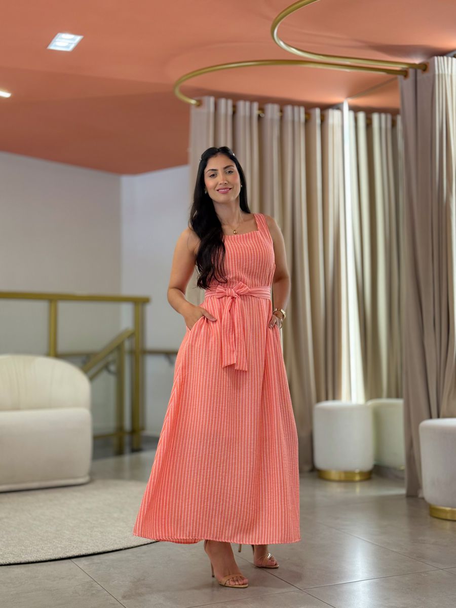 Vestido Vivi Salmão