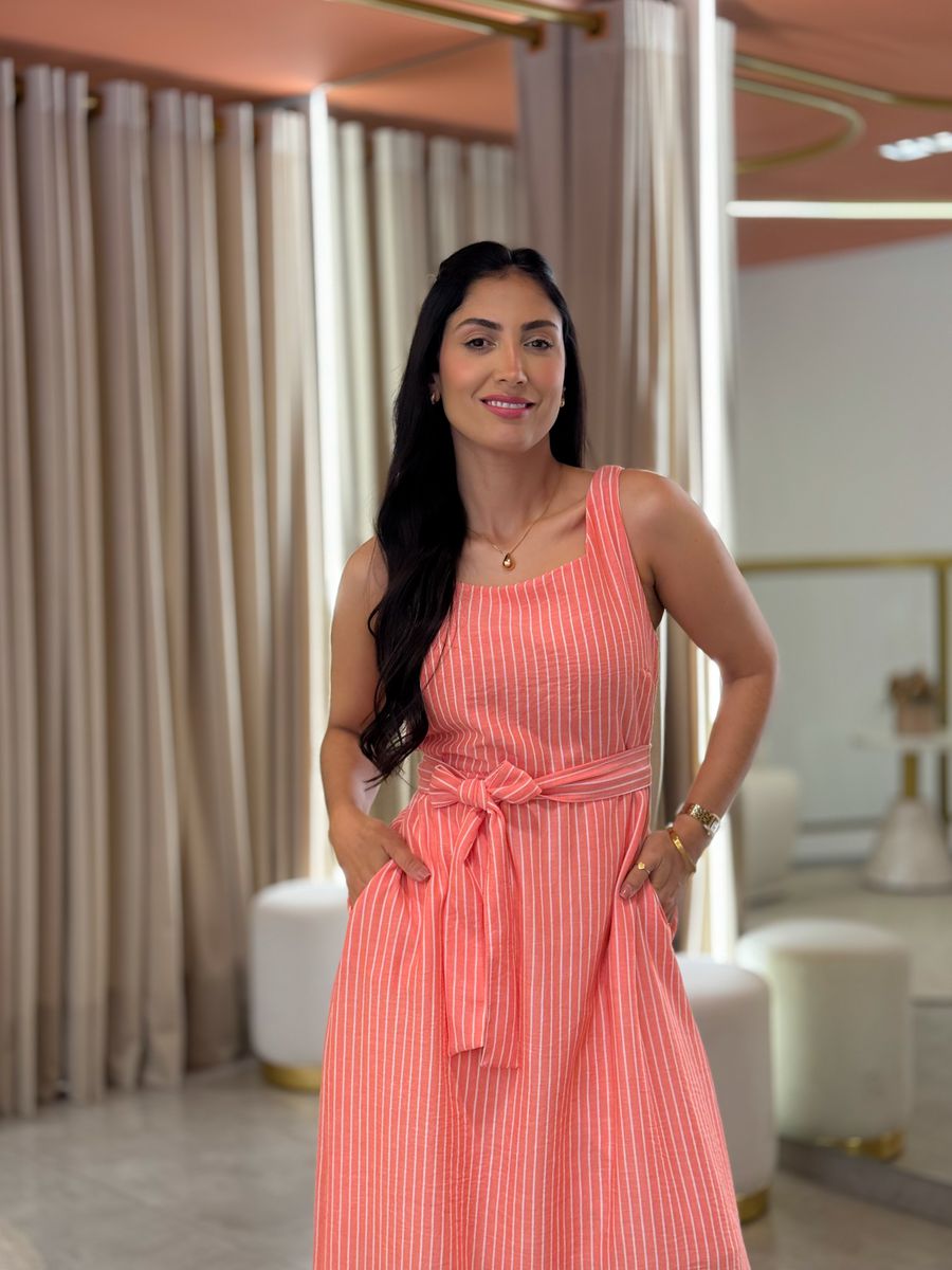Vestido Vivi Salmão