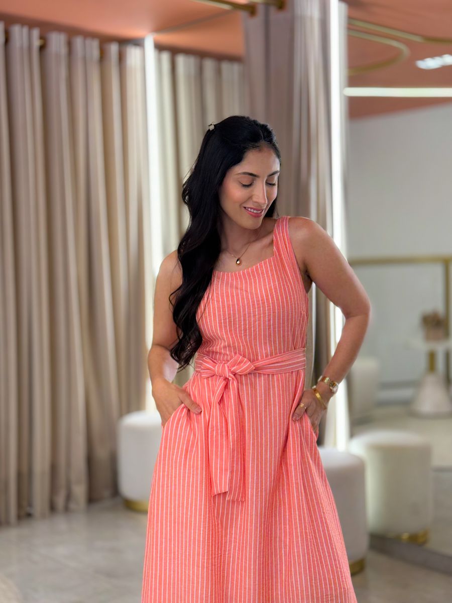 Vestido Vivi Salmão