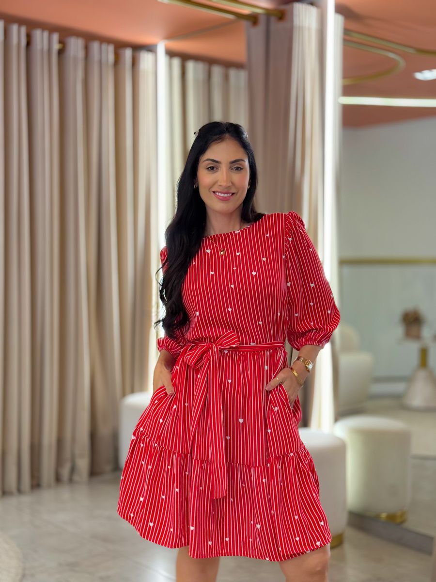 Vestido Antonela Vermelho