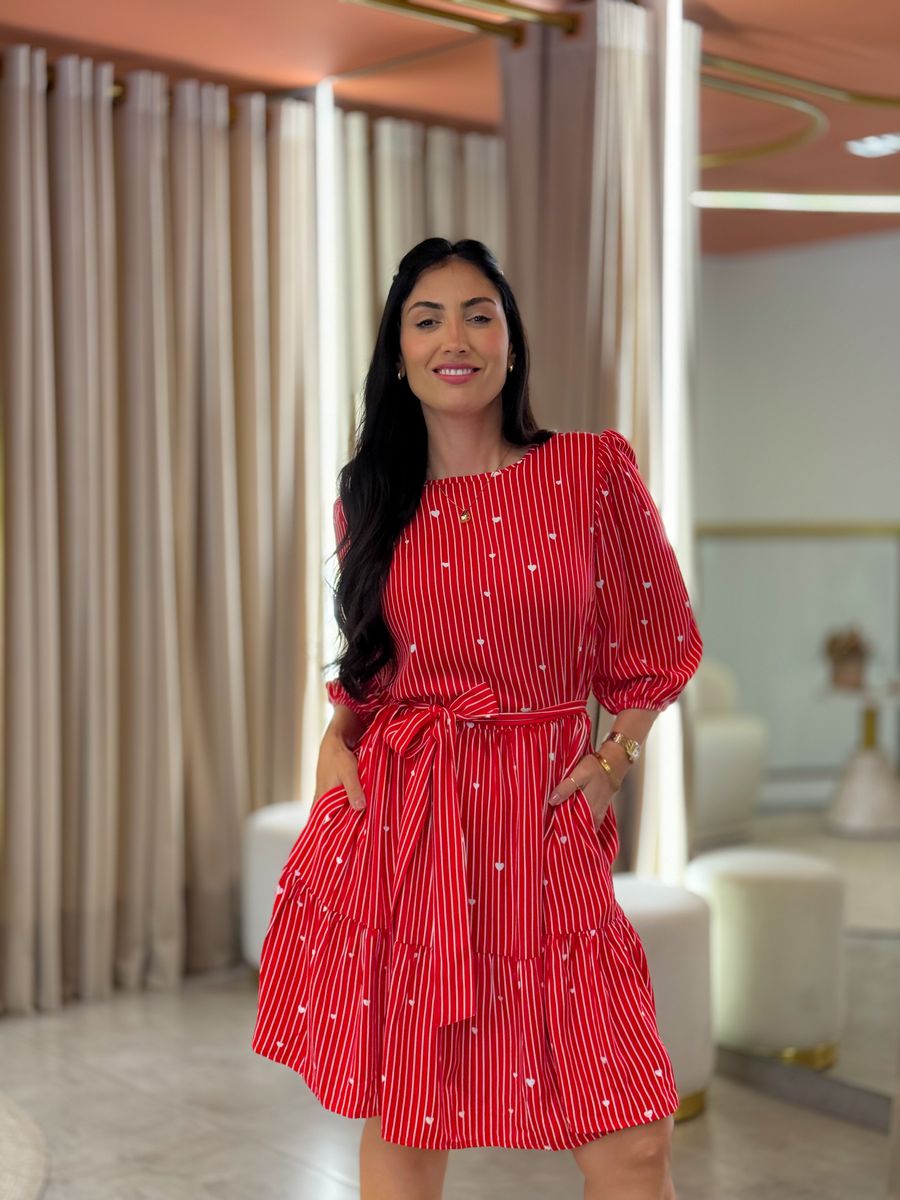 Vestido Antonela Vermelho