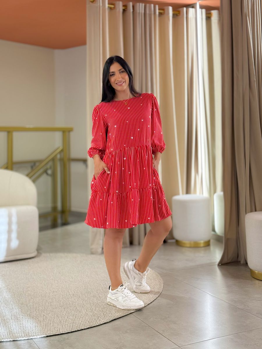 Vestido Antonela Vermelho