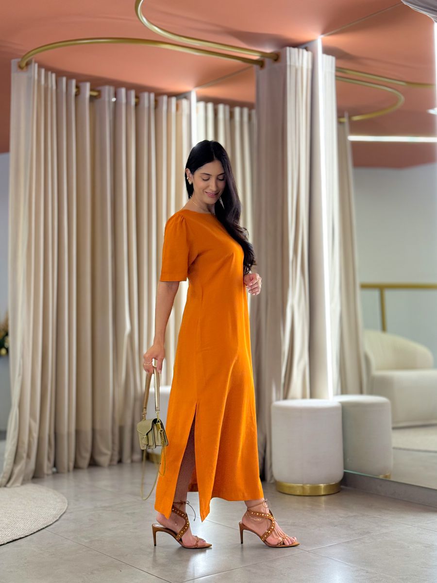 Vestido Jade Laranja