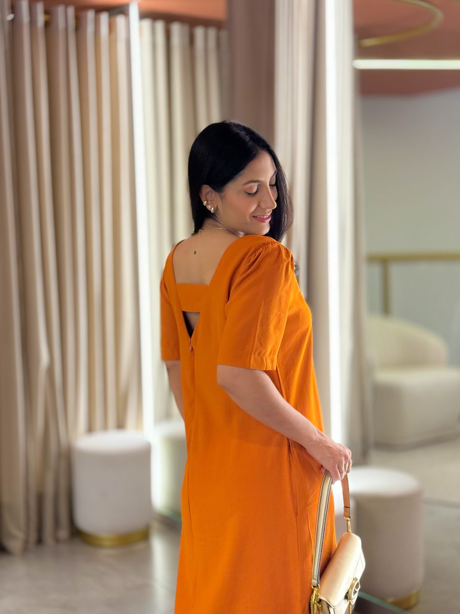 Vestido Jade Laranja
