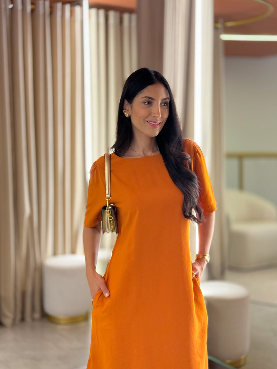 Vestido Jade Laranja