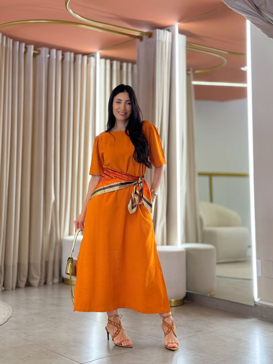 Vestido Jade Laranja