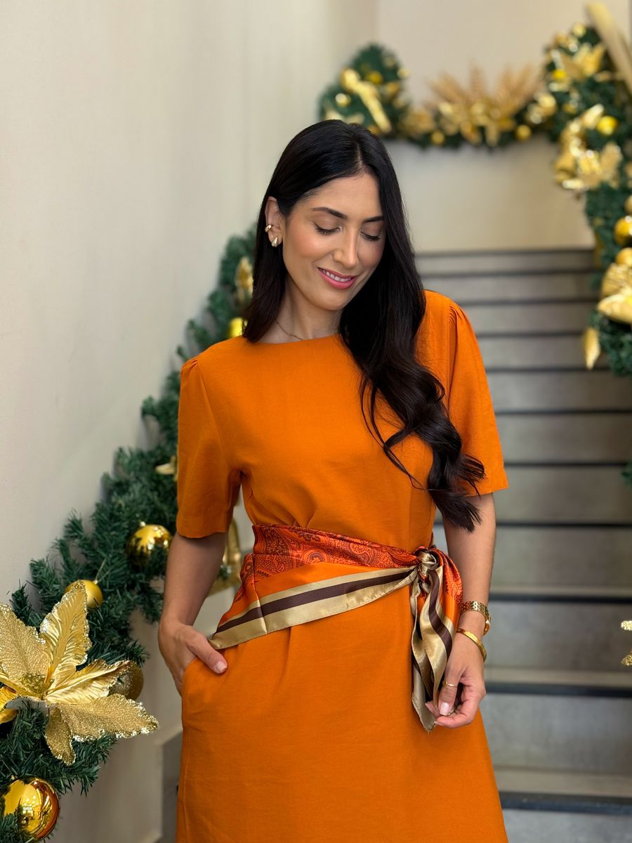 Vestido Jade Laranja