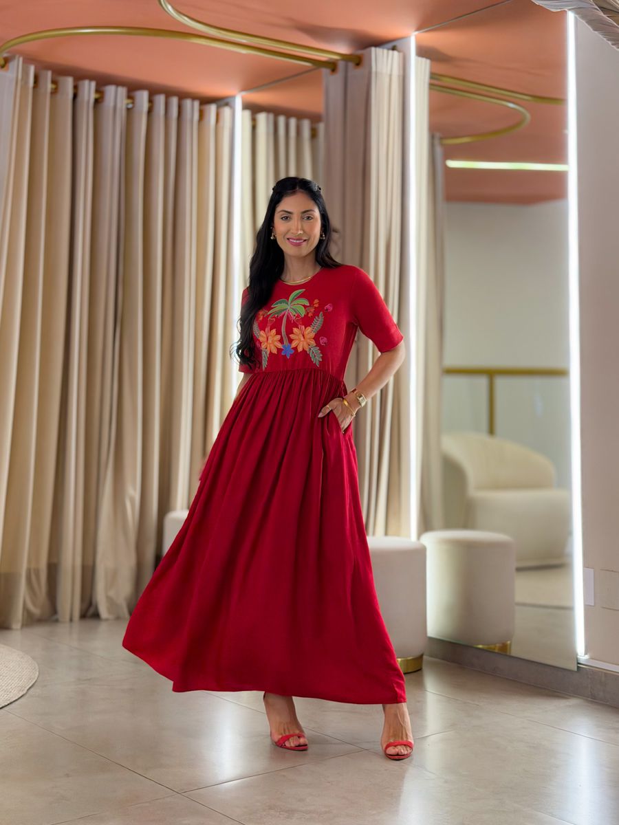 Vestido Kiara Vermelho