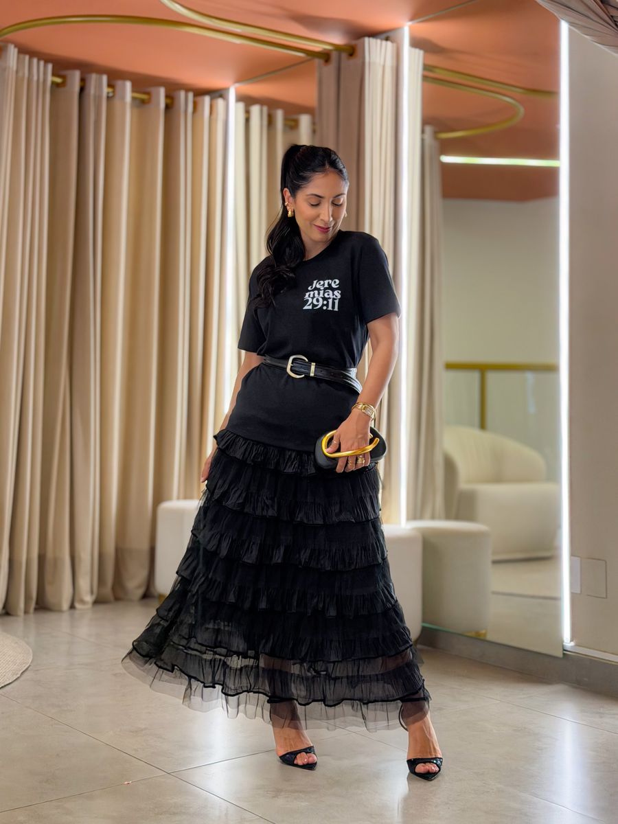 Camiseta Promessa Jeremias 29:11 Preta