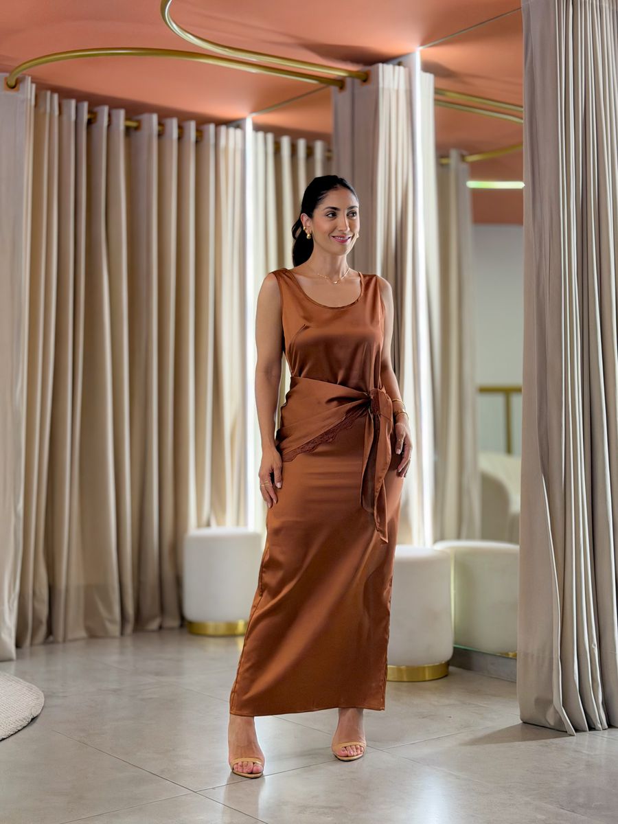 Vestido Rafaela Caramelo