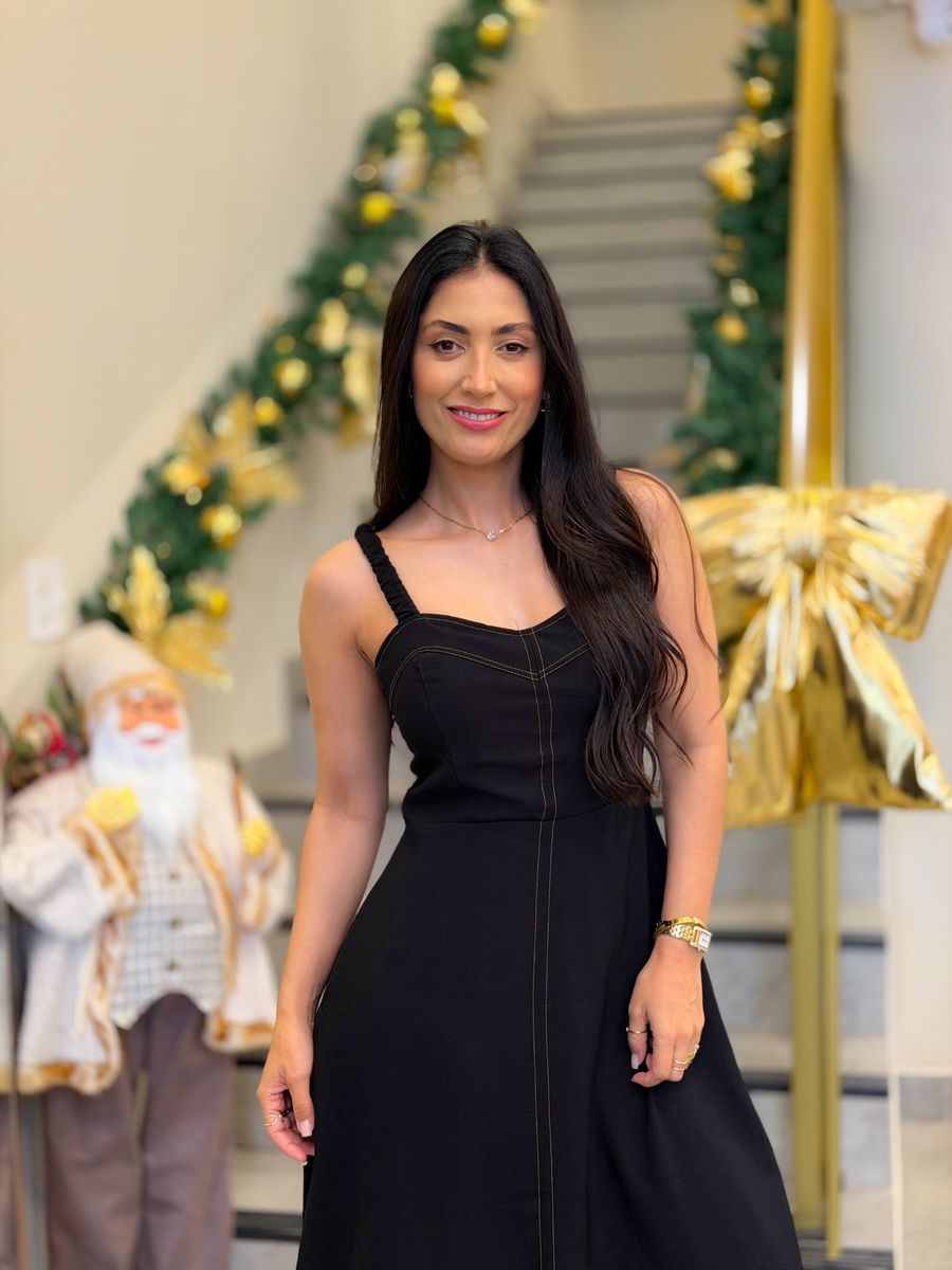 Vestido Monique Preto